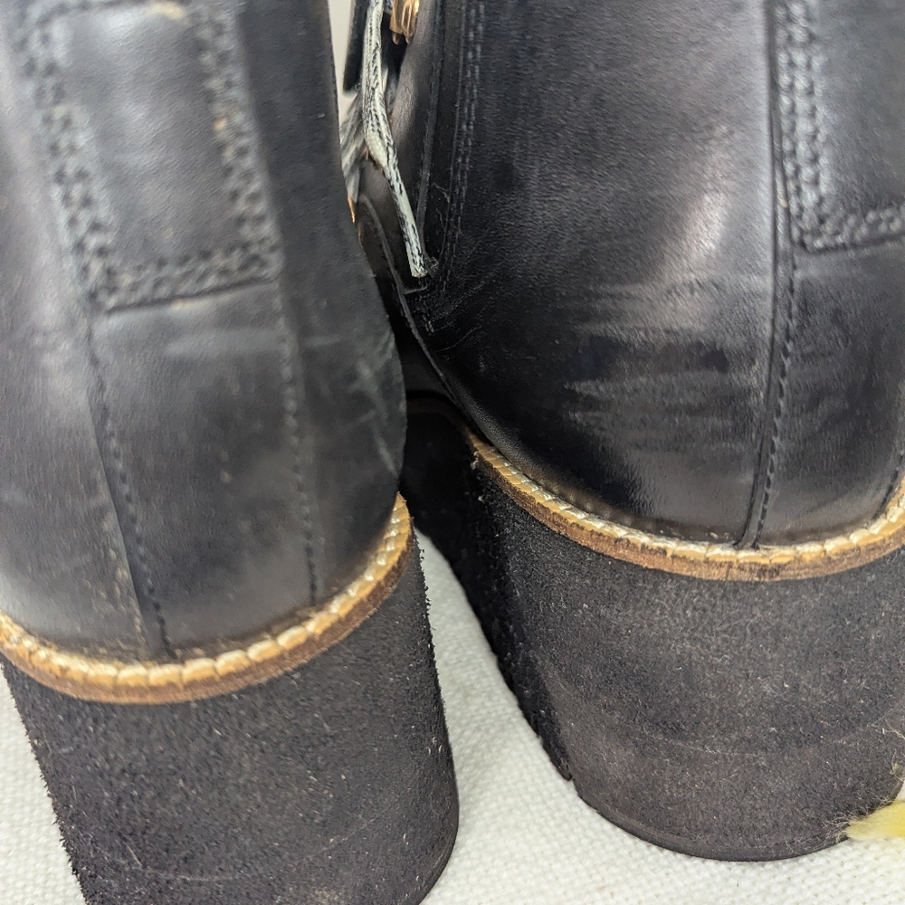 Lightly Used- Cole Haan ZeroGrand Wedge Bootie Leather! size 8.5 - Picture 5 of 7